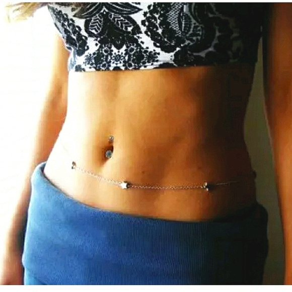 Waist Chain Charm Body Jewelry Stars NWT - Picture 2 of 6